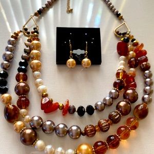 Set of Necklace and Earrings